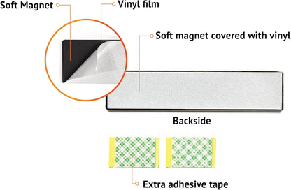 Dishwasher Magnet Clean Dirty Sign, Kubik Letters Premium Stainless Steel Grade 304, Kitchen Organizers and Storage Decor Accessories, Extra Adhesive Tapes Included.