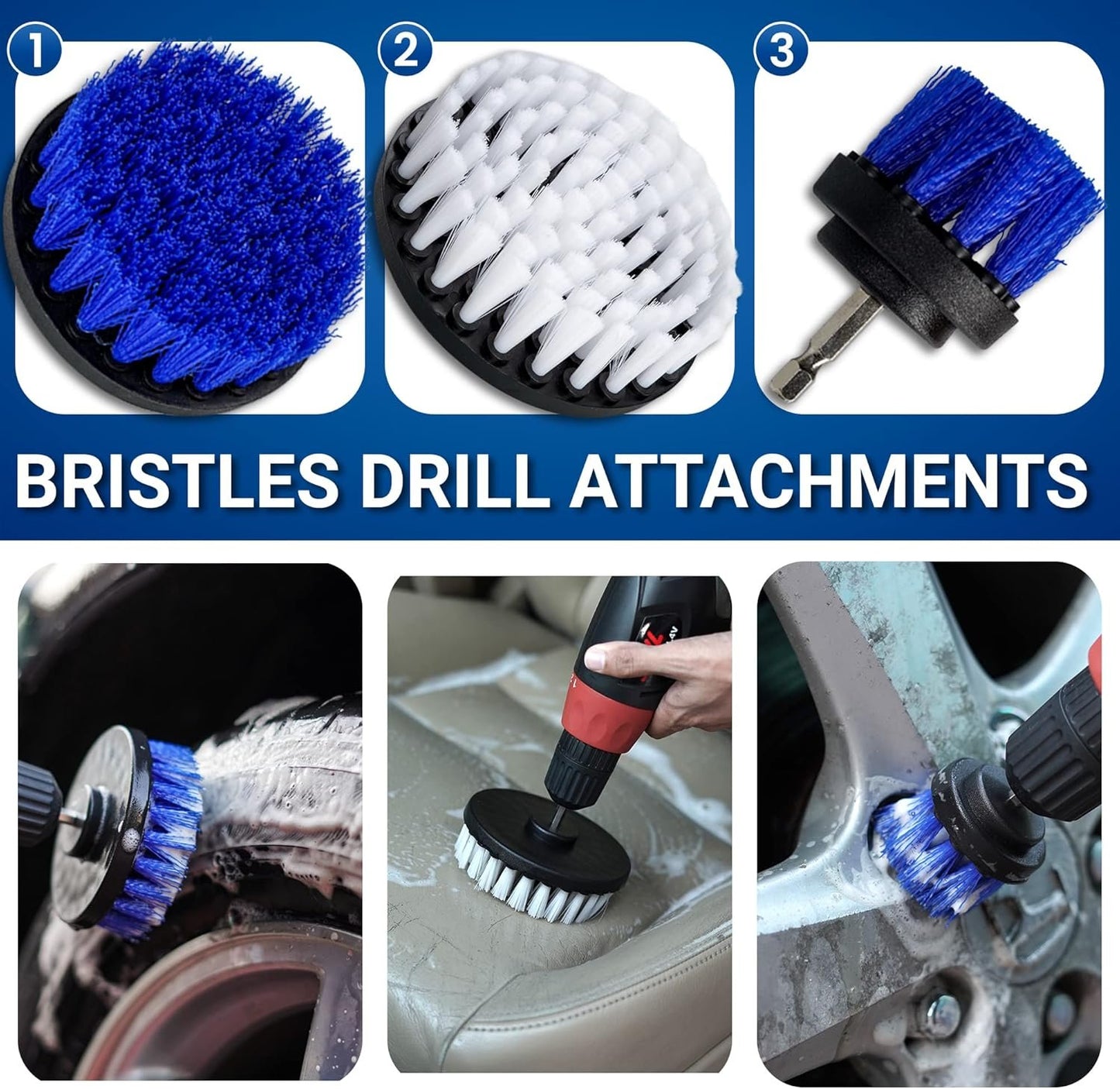 31pcs Car Detailing Kit Interior and Exterior Cleaner, Car Cleaning Kit with Professional Car Detailing Brush Set, Car Wash Kit and Auto Detailing Kit. Reusable, Perfect for Cars and Bikes