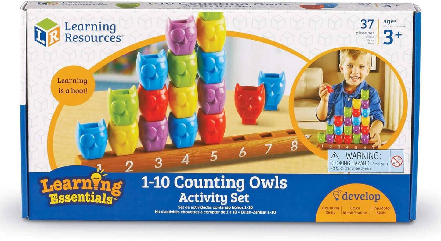 Learning Resources 1-10 Counting Owls Activity Set, Fine Motor Toy, 25 Piece Set, Ages 3+