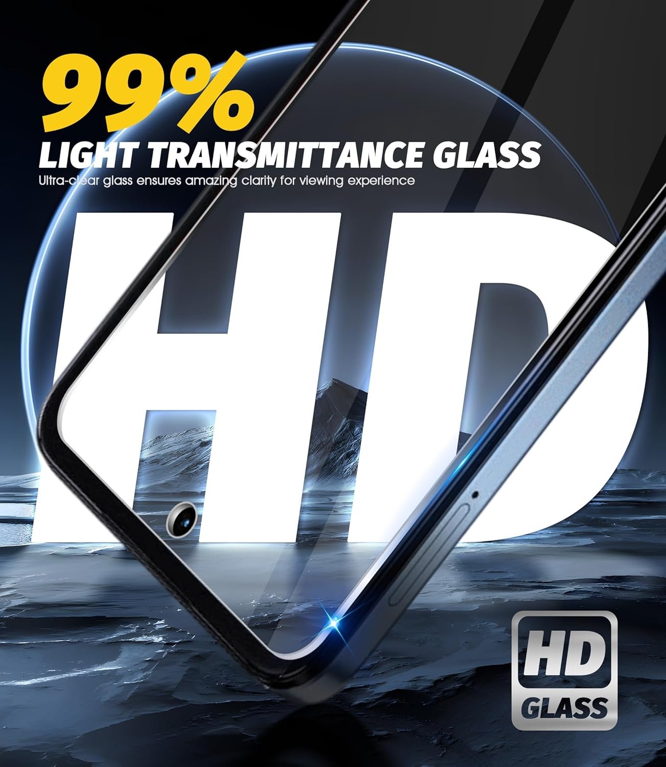 (3 Pack) Orzero Tempered Glass Screen Protector Compatible for Motorola Moto G Play 2024, Precise Front Camera Cutouts High Definition Anti-Scratch Bubble-Free