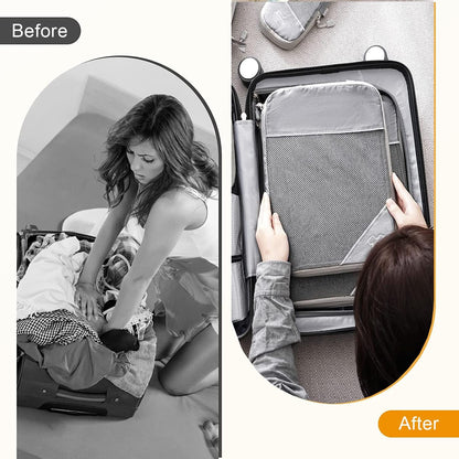 SINZUX Space-Saving Suitcase Organizer, Set of 6 Compression Packing Cubes Travel Organizer, Ultralight Expandable Compression Organizers Suitcase Travel Dividers Suitcase for Traveling