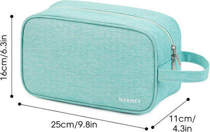 Narwey Travel Toiletry Bag for Women and Men Traveling Dopp Kit Makeup Bag Organizer Cosmetic Bag Make Up Bag Toiletries Bag for Accessories (Mint Green)