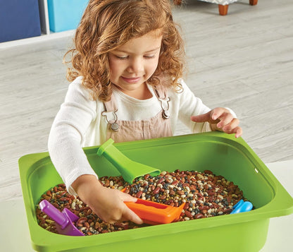 Learning Resources Helping Hands Sensory Scoops, 4 Pieces, Ages 3+, fine Motor Skills, Sensory Toys for Children, Sensory Toys for Toddlers, Sensory bin, Toddler Tool Set