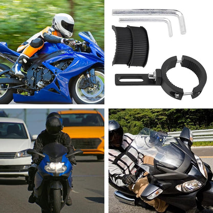 Generico Motorcycle Light Bracket, Spotlight Mount, Lightweight Headlamp Holder Design, Lighting Support Accessory, Ideal for Adventure, Road Riding, Night Travel, Outdoor Use, 2.44 inches