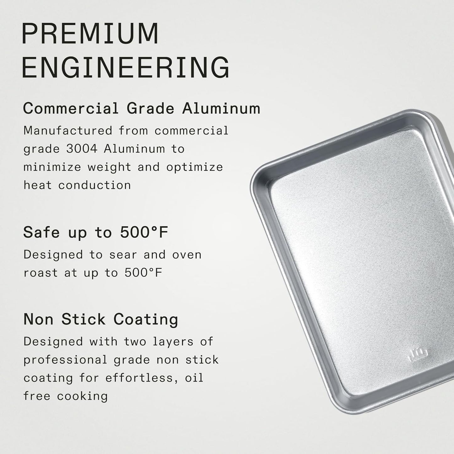 Made In Cookware - Quarter Sheet Pan - Commercial Grade Aluminum - Professional Bakeware - Made in USA