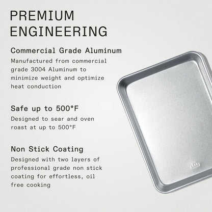 Made In Cookware - Quarter Sheet Pan - Commercial Grade Aluminum - Professional Bakeware - Made in USA