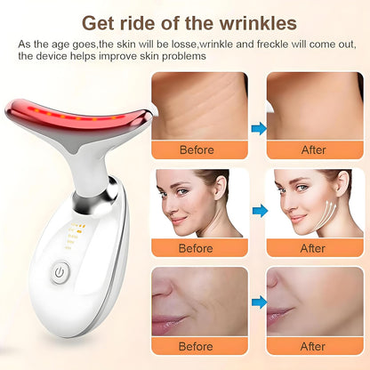 Neck Face Sculptor Beauty Device Facial Massager BeautyTools Skin Care 3 Color Led Red Therapy Lights for Face Chin Lifting Sculpting Tool at Home
