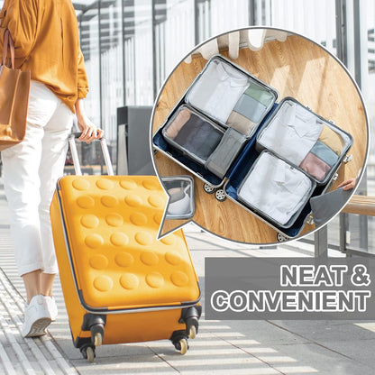 ShawFly Suitcase Organizer Packing Cubes, 7 Pieces Travel Cubes for Suitcase Lightweight Luggage Packing Organizer Essential Travel Bags for Travel Accessories (Grey)