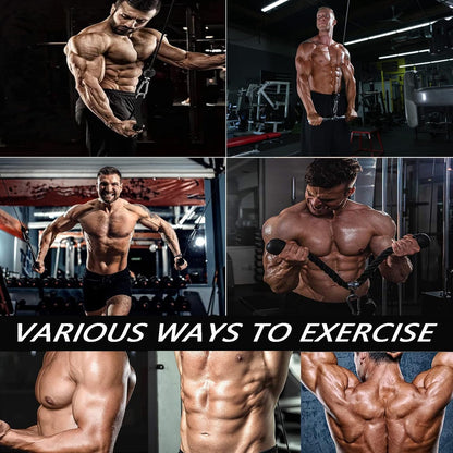 Favuit Weight Cable Pulley System Gym, Fitness LAT and Lift Pulley System Upgraded Weight Pulley System Home Gym Tricep Workout Pulley Attachments for Biceps Curl Tricep Arm Shoulder Workouts