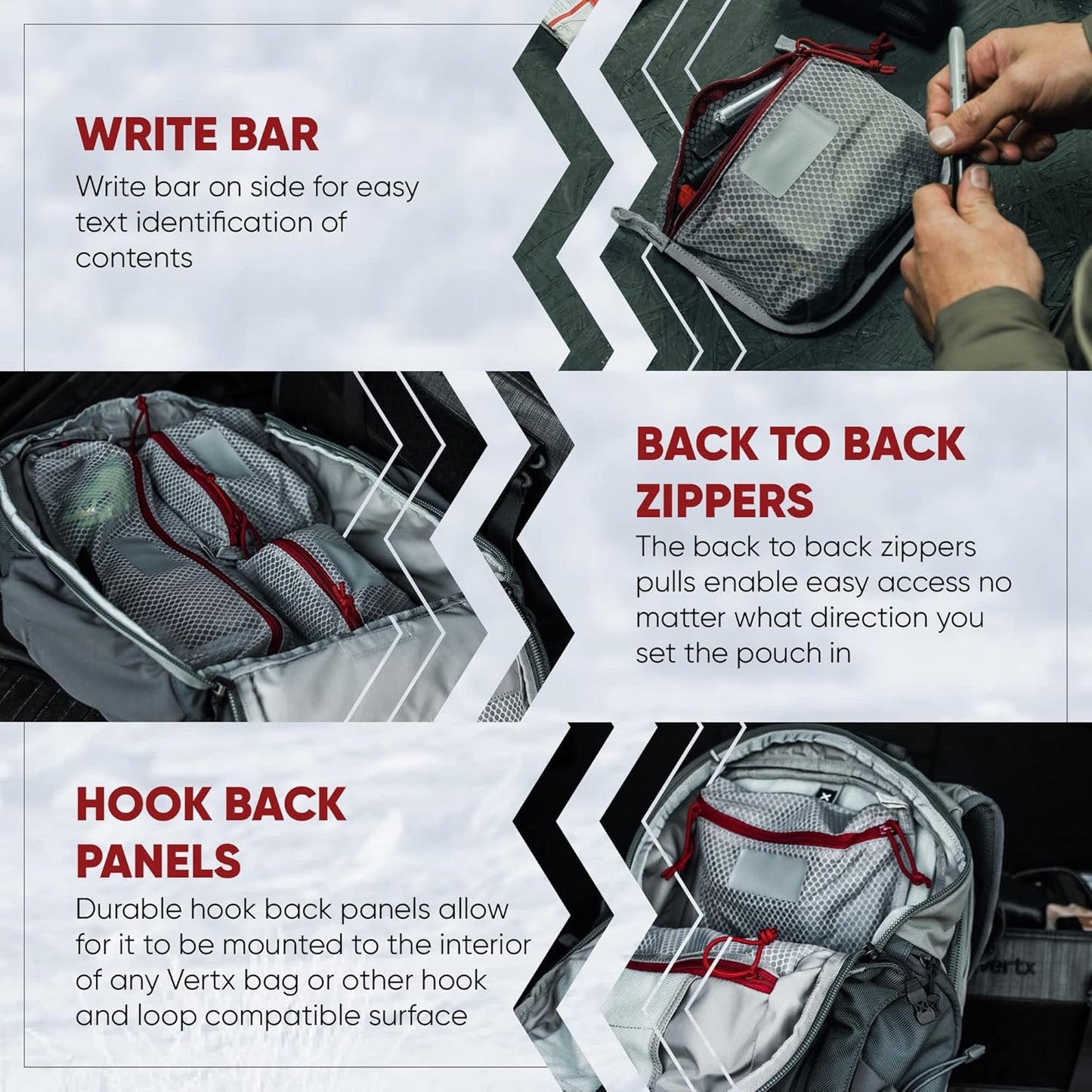 Vertx Overflow Mesh Pouches