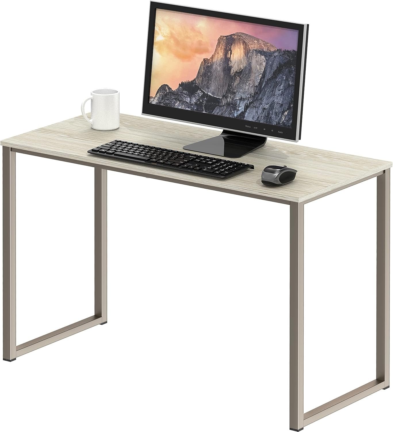 SHW Mission 32-Inch Home Office Computer Desk, 81 x 60 cm, Maple