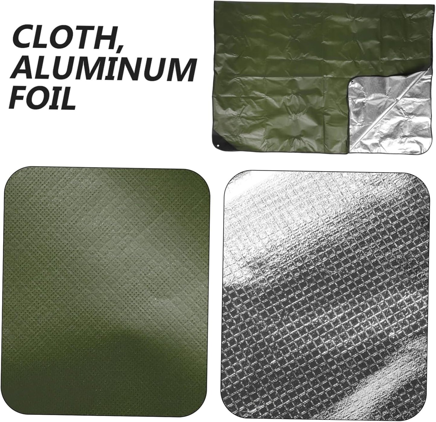 UPKOCH Emergency Thermal Insulation Blanket Camping Emergency Blanket for Outdoor Survival Windproof Rainproof First Aid Warmth for Camping Hiking and Travel