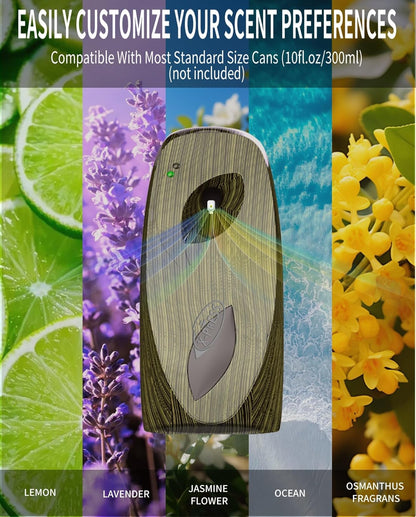 Air Freshener Spray Automatic Air Freshener Spray Dispenser with Remote Control, Automatic Spray Air Freshener 8 Time Interval Settings, Automatic Air Fresheners for Home(Brown)