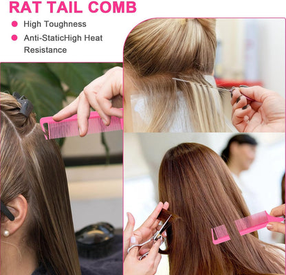3 Pieces Hair Clip Hairstyle Accessories Tail Braid Tool French Twister Hair Twister for Women Girl Pink