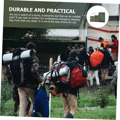 SUPVOX Emergency Tent Cooling Tarp Sack Heated Blanket Bags Emergency Equipment Thermal Liner Camping Bum Tents Pe Tear-Resistant Material Orange