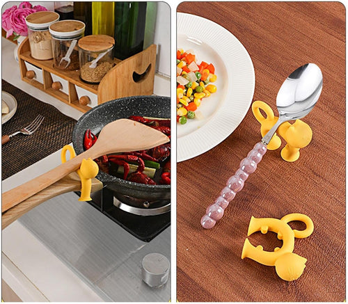 Porta spatola al silicone, cucchiaio REST - Porta di cottura cucchiai a di gatto,Utensile da cucina resistente al calore Gadget da cucina per il ristorante per la casa