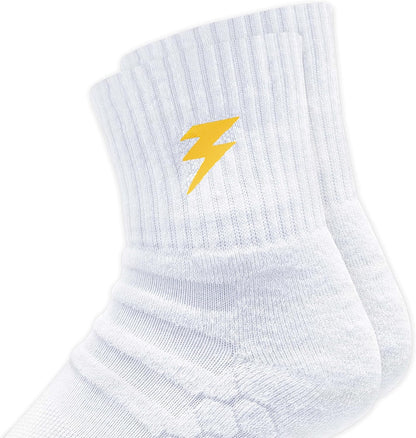 BLITZSOX Hi-Tech Performance Athletic Quarter Length Socks for Men Women (Tennis, Running, Fitness & Training), Pack of 3