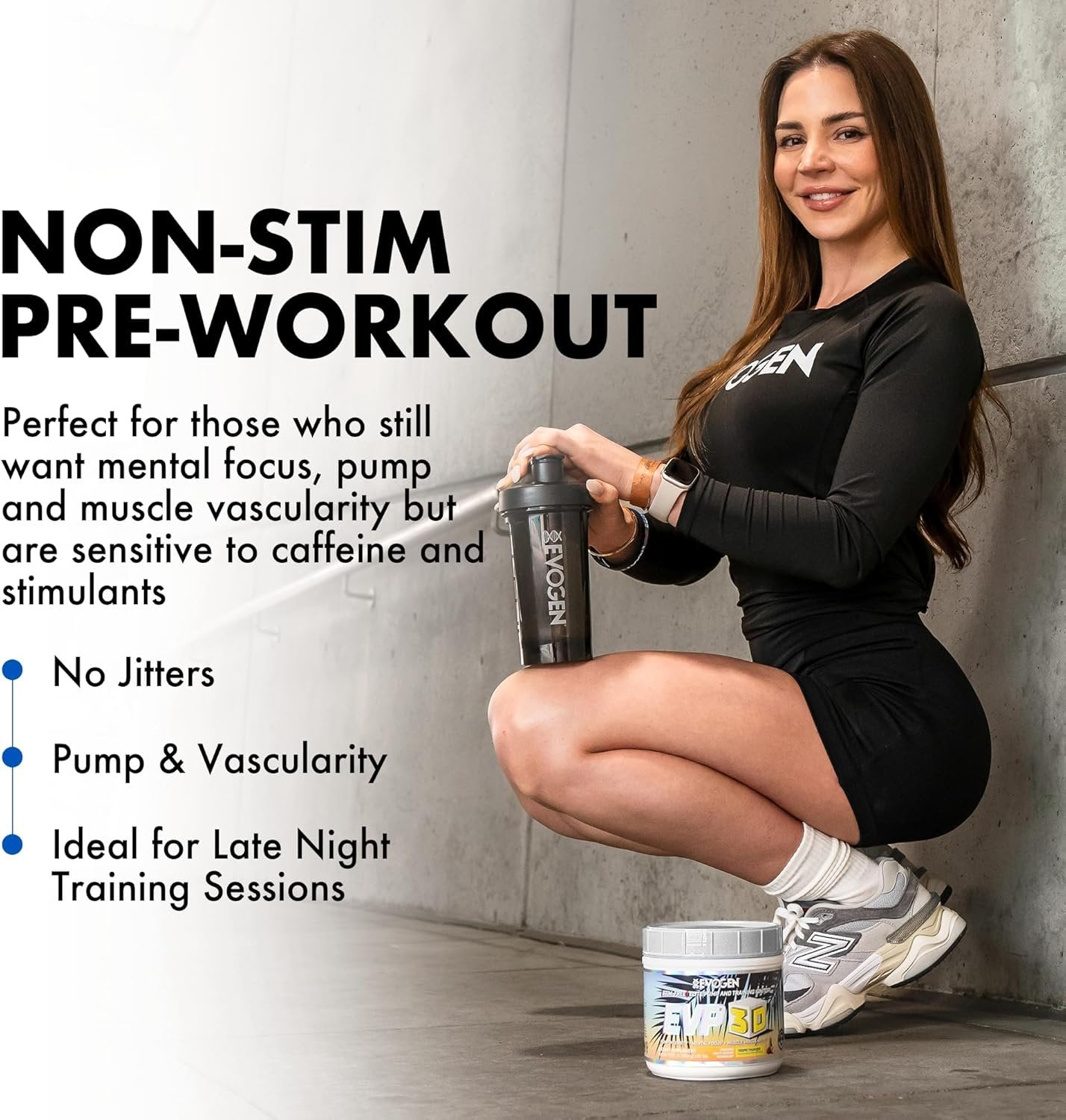 Evogen EVP 3D - Stim Free Pre-Workout | Muscle Pump & Vascularity, Mental Focus, Boosts Nitric Oxide | Arginine Nitrate, L-Citrulline, Lion's Mane | Tropic Thunder | 40 Servings