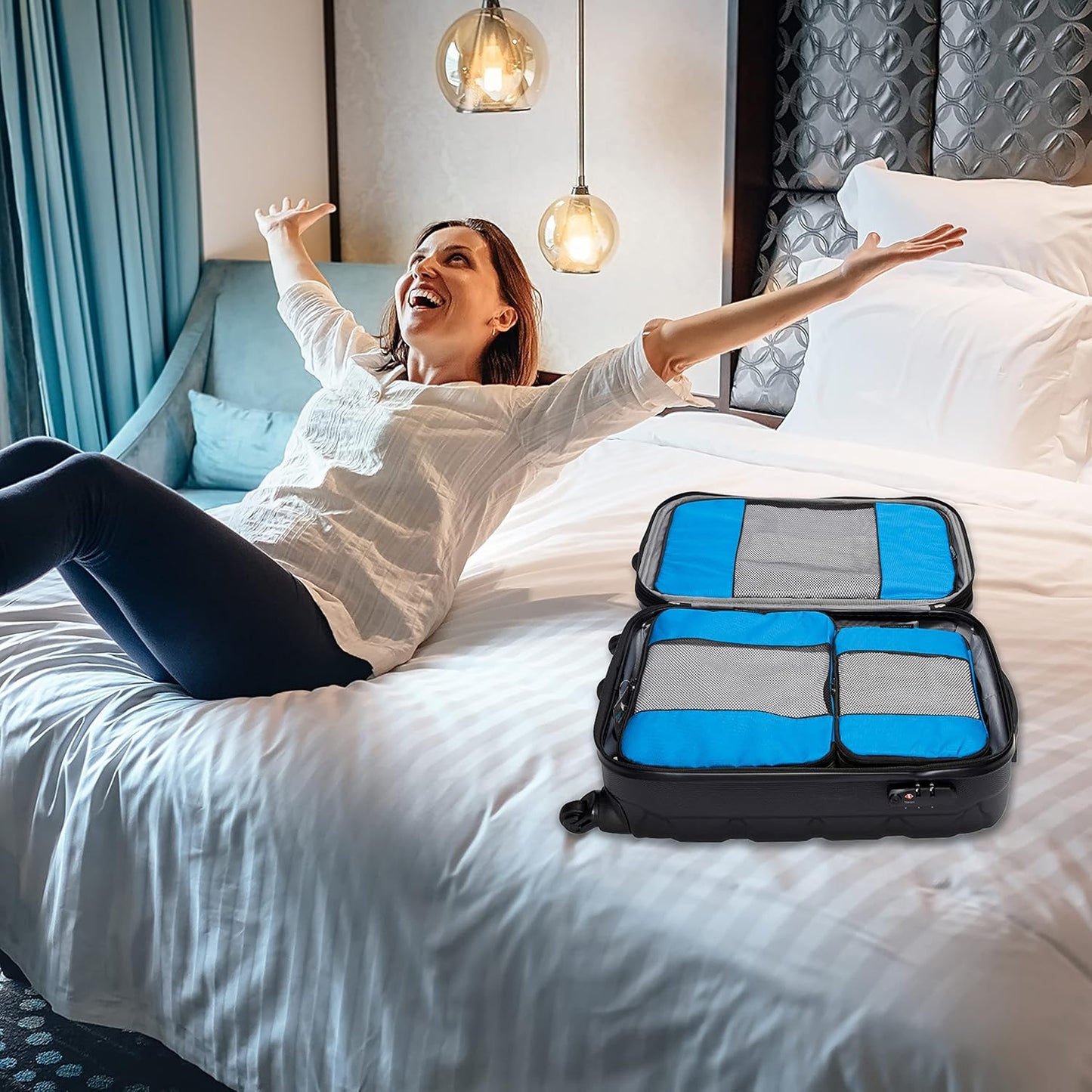 TravelWise Luggage Packing Organization Cubes 5 Pack
