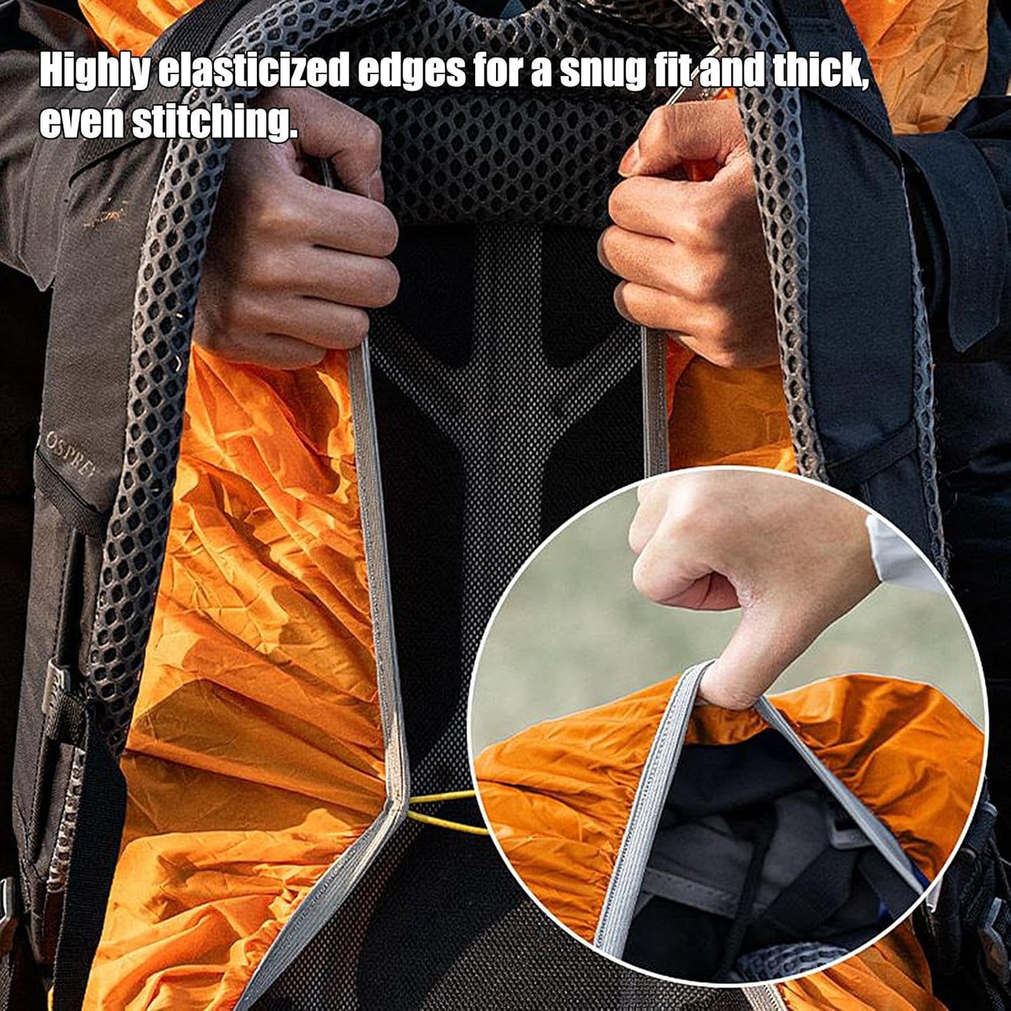 Impermeabile Backpack Cover, Travel Rain Shield, Daypack Protector Hiking, portatile Rainproof Pouch for Camping, Lightweight and Sturdy, Cycling Backpack Guard, Compact Outdoor Gear