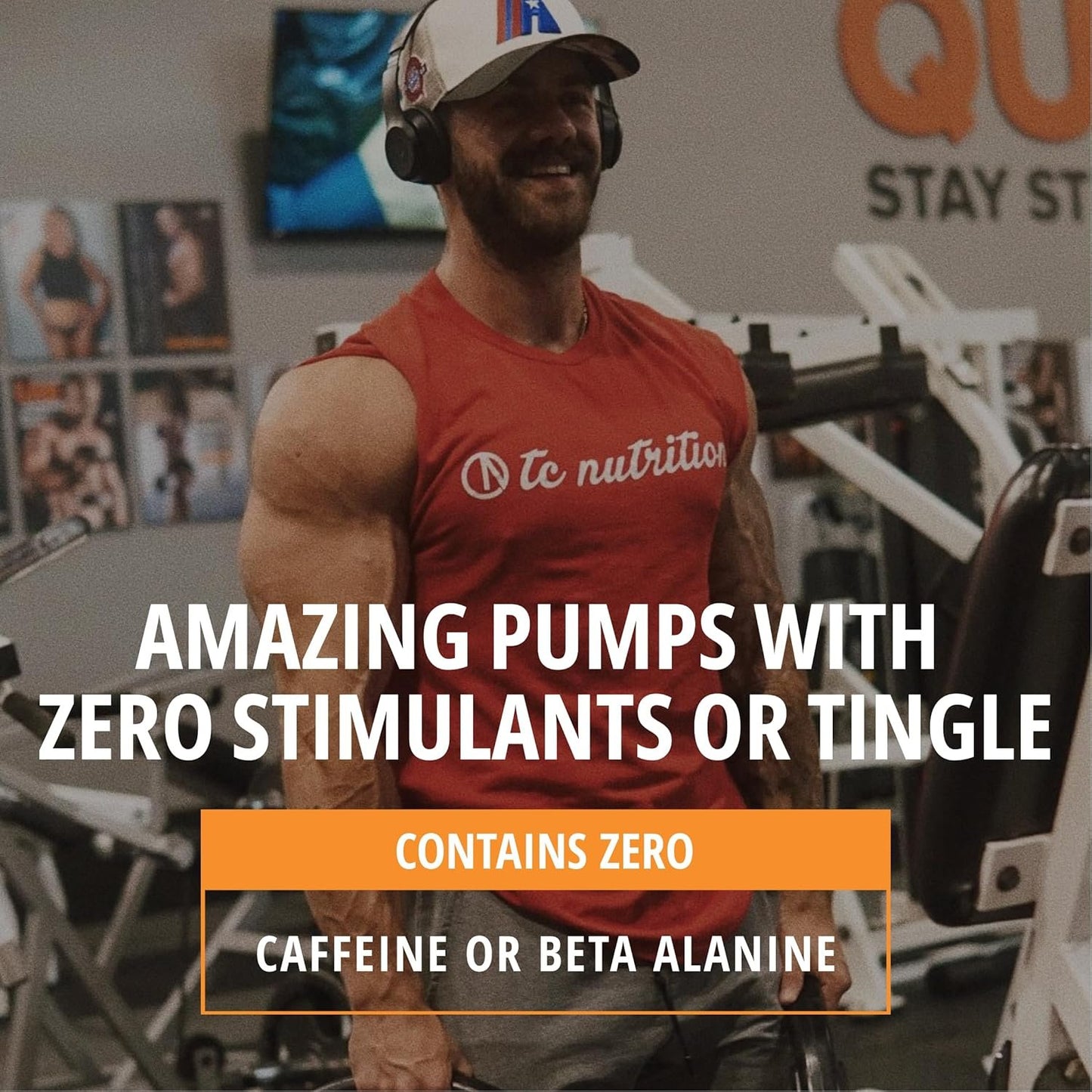 Batch 27 Stim Free Pre Workout for Men & Women - Intense Pumps & Performance - Caffeine Free Pre Workout - Nitric Oxide Supplement w/ 9g L Citrulline, 1.5g Agmatine, VasoDrive, Glycerol - 40 Servings (Orange Cream)