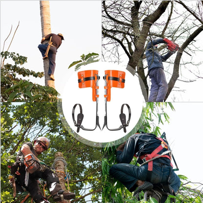 Qzdtue Tree Climbing Gear, Height Adjustable Spikes Kit, High-Strength Climbing Spurs, Workers Safety Accessories, Sturdy Climber Tool For Jungle Survival, Logging, And Outdoor Adventures