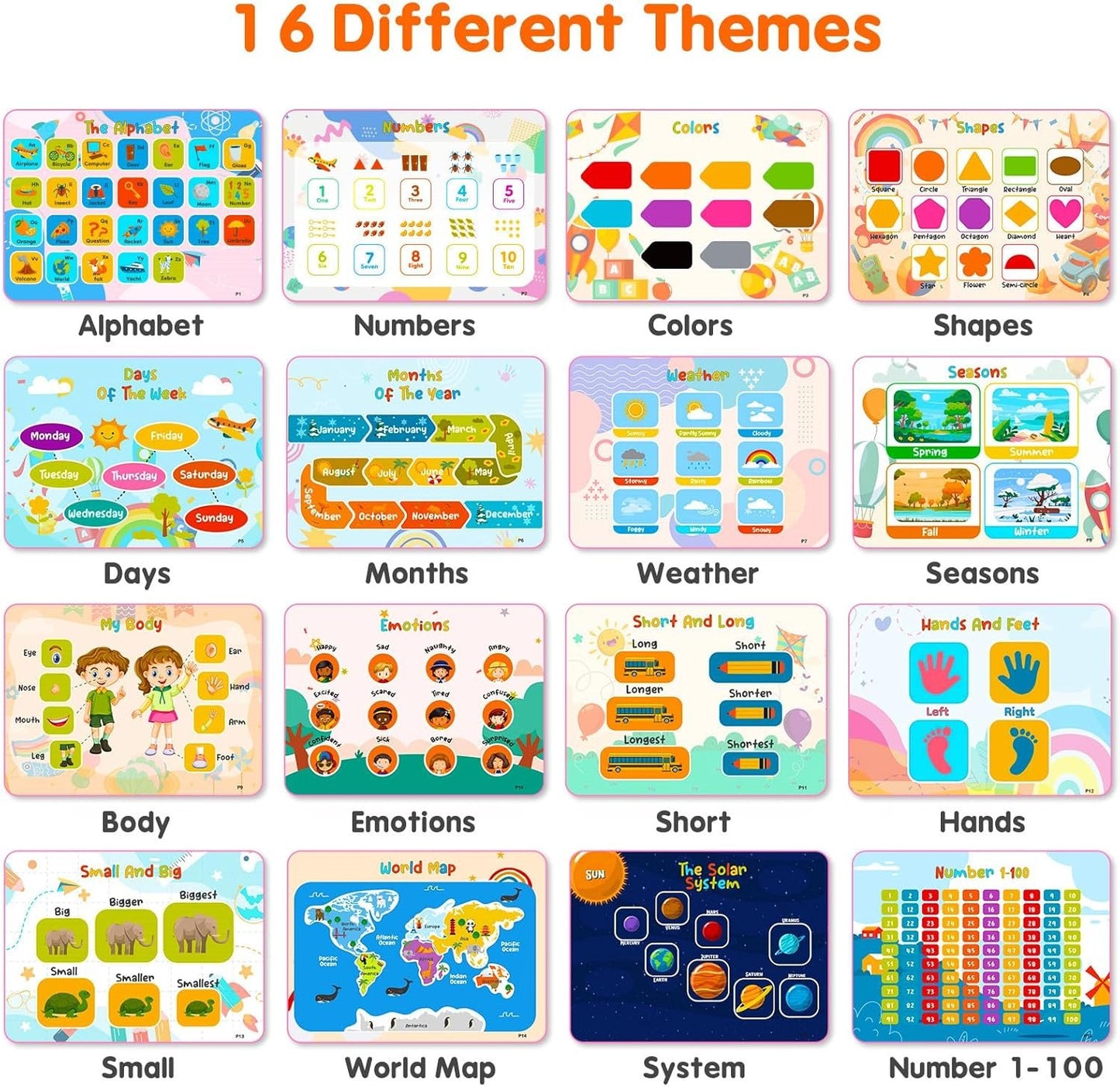 Foayex Montessori Toys for Toddlers Learning - Reusable Preschool Activity Books, Pre-Assembled Sticker Book for Kids 2-4, Educational Toy for Toddler, Birthday Gifts for 2+ 3 4 5 Year Old Girls