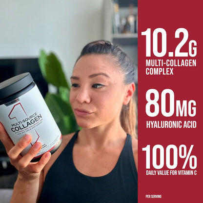 Rule1 R1 Multi-Source Collagen Hair Skin Nail & Joint Support Supplement 306 g, Unflavoured (30 Servings)