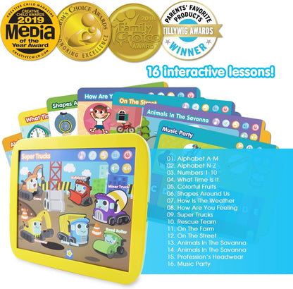 Best Learning INNO PAD Smart Fun Lessons - Educational Tablet Toy to Learn The Alphabet, Numbers, Colours, Shapes, Animals, Transport for Toddlers Aged 2 to 5 Years | Ideal Birthday Gift