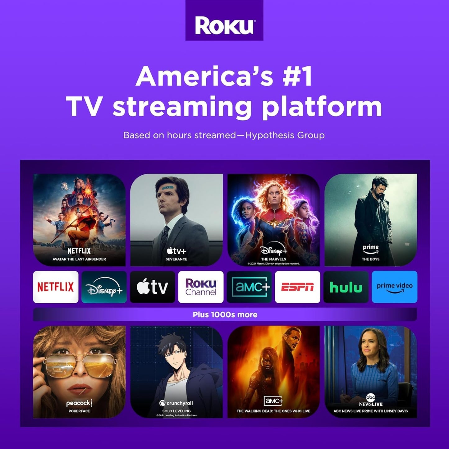 Roku Express 4K+ | Streaming Player HD/4K/HDR with Roku Voice Remote with TV Controls, Includes Premium HDMI Cable