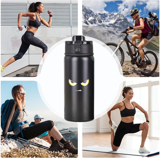 550ml Insulated Water Bottle, Outdoor Bottle Beverages, Vacuum Stainless Steel Flask, Leak Proof Drinkware for Tea, Coffee, and Outdoor Adventures like Hiking and School