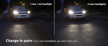 Philips 9006 Vision Upgrade Headlight Bulb, 2 Pack