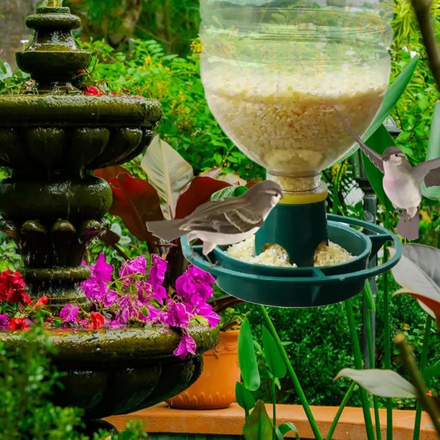Bird Feeders - Bird Feeding Dish | Birds Feeders for Outdoors | Food Dispenser Bowl Cup | Feeds Dishes | Bird Food Container | Hangable Lovebird Feeding Bowl | Garden Watering Container for Parakeet