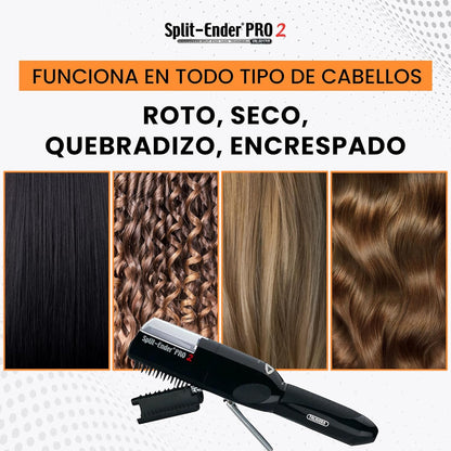 Split Ender Pro 2 Hair Repair Electric Tool for Split Ends, Damaged Hair Trimmer for Broken, Dry, Brittle and Frizzy Split Ends, Men & Women Hair Products for Personal Care - Black