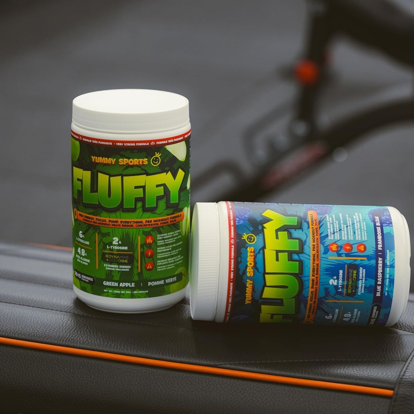 Yummy Sports Fluffy Intense Pre-Workout Powder - Explosive Energy, Laser Focus, and Intense Muscle Pump - L-Citrulline, Beta-Alanine, TeaCrine & Dynamine - Boost Stamina, Endurance, and Performance - Green Apple - 30 Servings