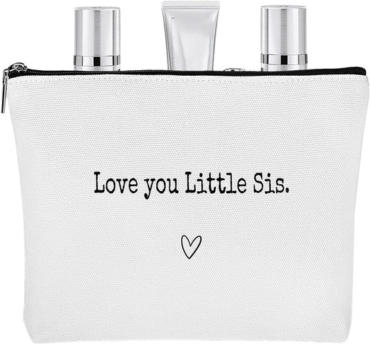 Best Sister Ever Travel Bag Toiletry | Best Sister Ever Organizer | Funny Christmas Birthday, Large Portable Travel Toiletries Hygiene Bag for Accessories Shampoo Toiletries
