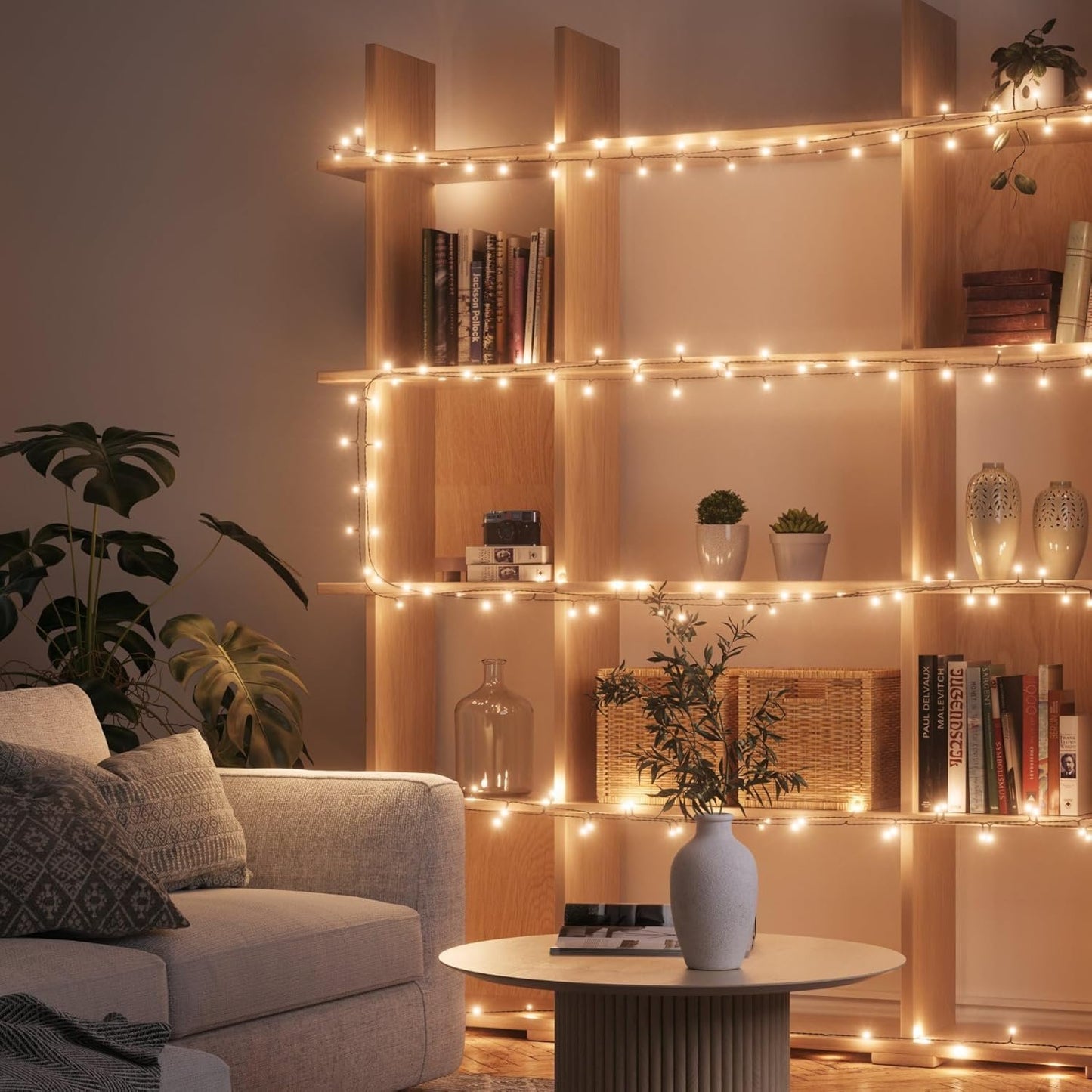 Nanoleaf Matter Essentials 24M RGB LED Smart String Holiday Lights - Wi-Fi, Matter Over WiFi, Bluetooth Colour Changing LED String Light, Works with Google Apple, Room Decor & Gaming