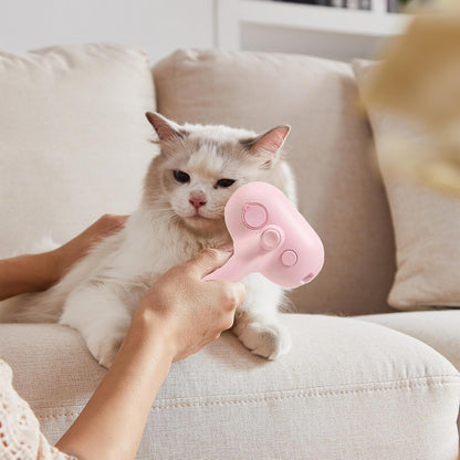Cats Spray Brush, Multifunctional Dog Massager Brush, 7.48x4.33x2.68 Inches Ergonomic Design & Comfort, Pet Grooming Steamy Comb for a Pleasant Hygiene Experience.