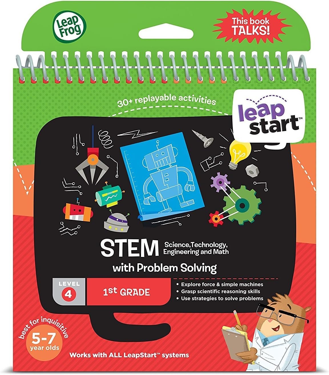 LeapFrog LeapStart 1st Grade Activity Book: STEM (Science, Technology, Engineering, Math) and Problem Solving
