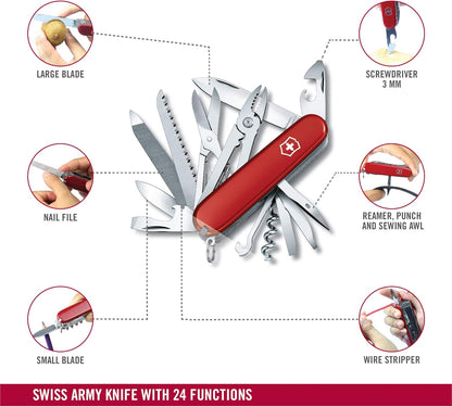VICTORINOX 1.3773 Handyman Swiss Army Knife, Multi-functional Knife, DIY with Pliers, Swiss Multi-Tool with 24 Functions