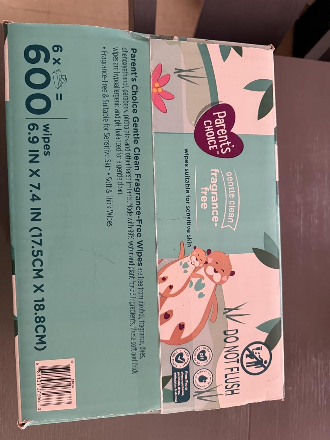 Parent's Choice Fragrance Free Baby Wipes, 600