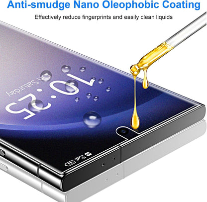 QUESPLE [2 Pack] for Samsung Galaxy S23 Ultra Anti-Glare Matte TPU Screen Protector 6.8 Inch, Smooth and Responsive Touch Screen Protector Film for Gamming, [Support Fingerprint Unlock] [Self-Healing] [Not Glass]