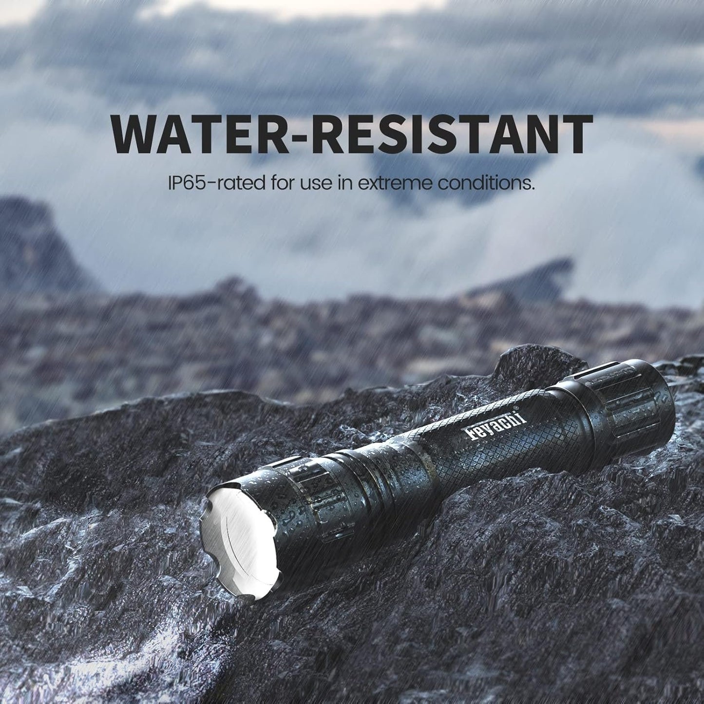 Feyachi FL22-MB Tactical Flashlight 1200 Lumen LED Weapon Light with Low Profile Mlok Flashlight Mount,and Pressure Switch Included