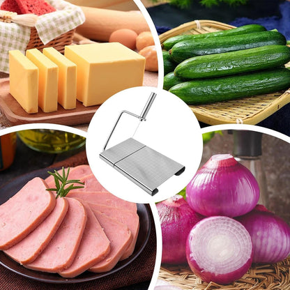 Gadget da cucina in acciaio inossidabile, taglierina per uso domestico in acciaio inossidabile - Utensile da taglio in acciaio inossidabile - Taglierina manuale portatile da cucina per ristoranti per