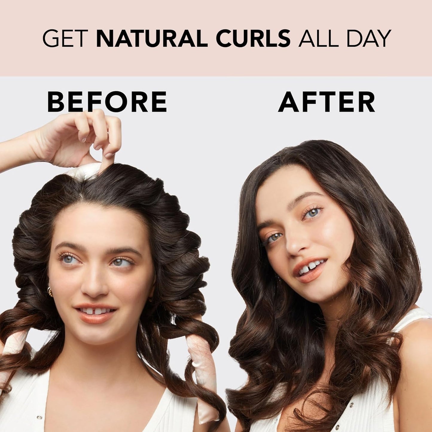 Kitsch Satin Heatless Hair Curler Set - Heatless Curls Overnight, Hair Rollers for Soft Curls & Frizz-Free Styling, No Heat Curlers To Sleep in, Curling Rod Headband with 2 Scrunchies - Sunset Tie Dye