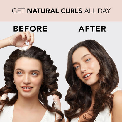 Kitsch Satin Heatless Hair Curler Set - Heatless Curls Overnight, Hair Rollers for Soft Curls & Frizz-Free Styling, No Heat Curlers To Sleep in, Curling Rod Headband with 2 Scrunchies - Sunset Tie Dye
