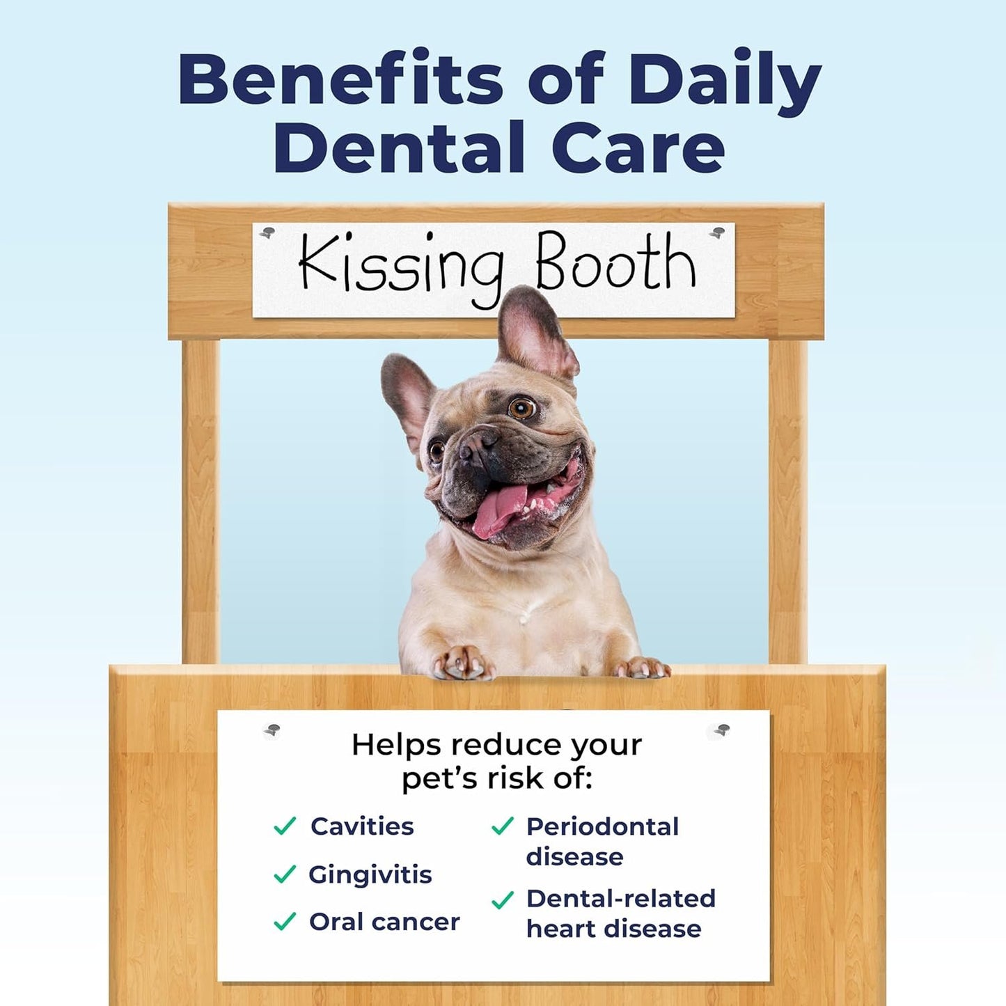 Vetnique Dentabliss - Dog Teeth Cleaning Finger Mitt Dental Wipe - Dog Plaque and Tartar Remover with Brushing Beads - Convenient Dog Teeth Wipes (Chicken)