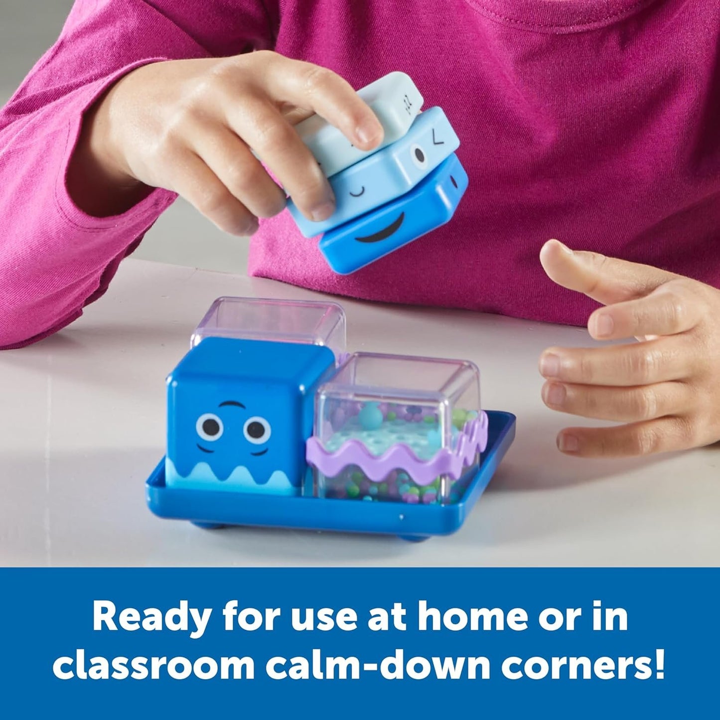 Learning Resources Cool Down Cubes Sensory Fidget Set,5 Pieces,Ages 3+, Fidgets for Kids, Sensory Toys for Toddlers, Fidgets for Classrooms