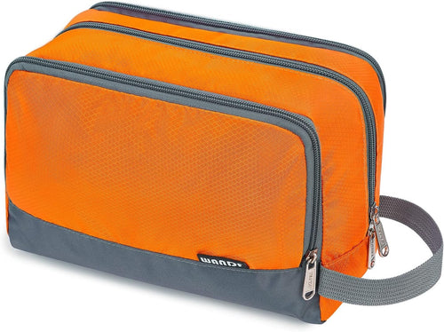 Toiletry Bag for Men Hanging Dopp Kit Water Resistant Shaving Bag Small Toiletry Bag for Traveling (Orange)