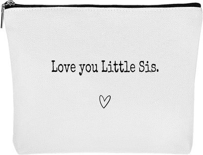 Besreey Best Sister Ever Toiletry Bag - Best Sister Ever Large Organizer Sister | Portable Travel Toiletries Hygiene Bag, Funny Christmas Birthday Makeup Cosmetic Bag
